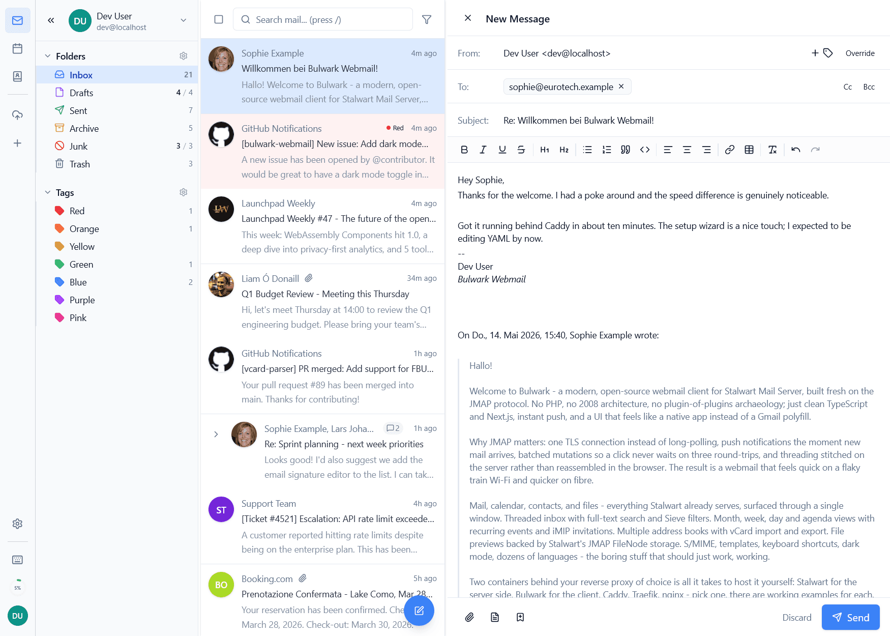 Mail · drafting